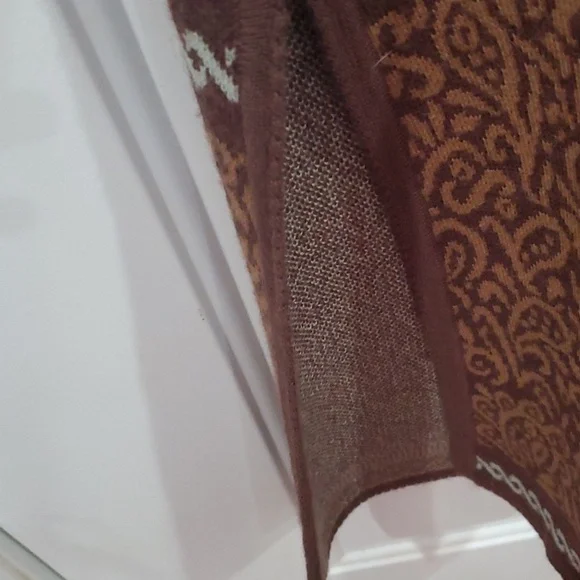 County Clothing Vintage Long Brown Vest Size Large - Picture 9 of 10